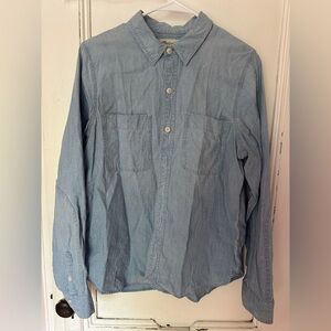 Madewell Denim Blue Button-Up Shirt